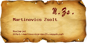 Martinovics Zsolt névjegykártya