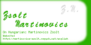 zsolt martinovics business card